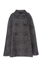 Marc Jacobs Collared Plaid Wool-blend Cape