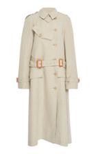 Loewe Contrast Linen-blend Trench Coat