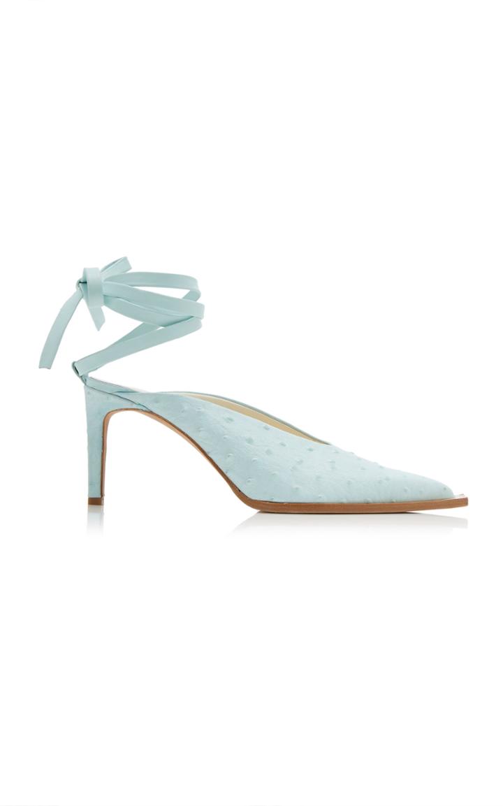 Tibi Neima Ostrich Pumps