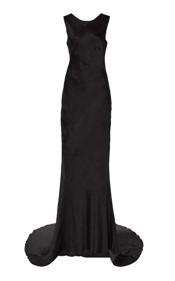 Olivier Theyskens Taron Mermaid Satin Gown