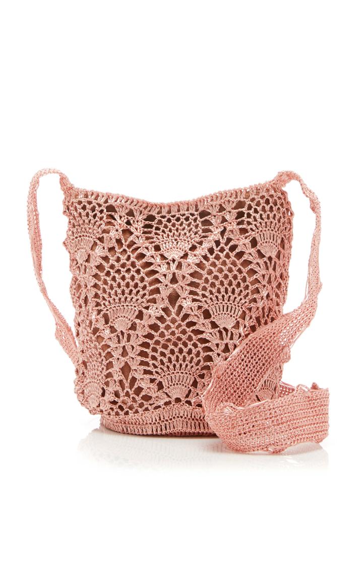 Verdi Design Verdi Weave Metal Mochlia Bag In Velvet