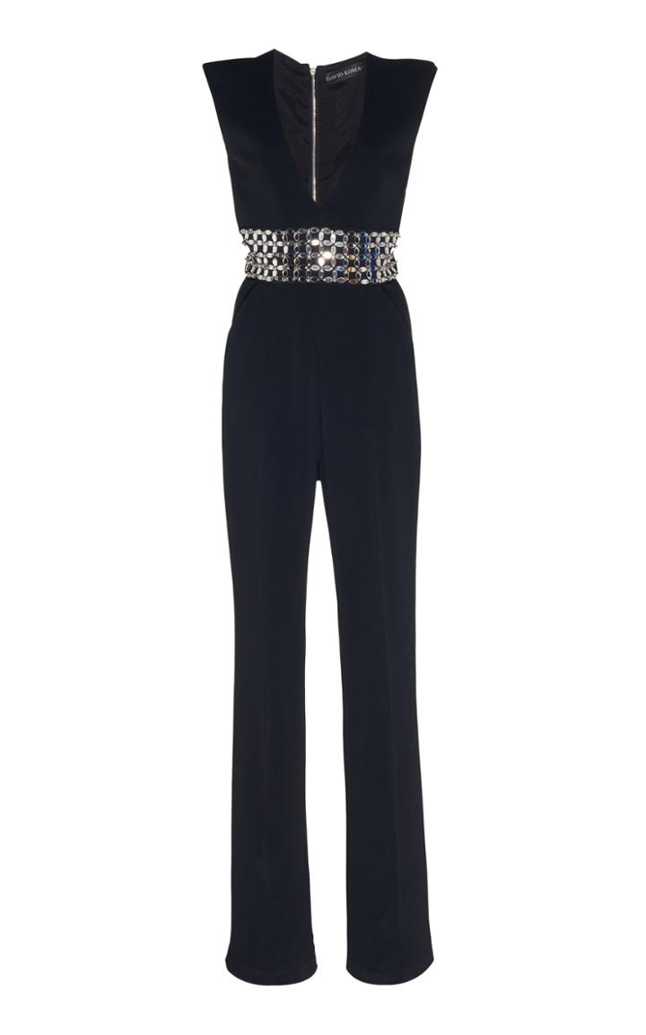 David Koma Embroidered Waistband Jumpsuit