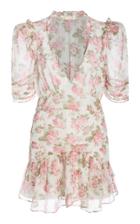 Loveshackfancy Arlo Floral Silk Mini Dress