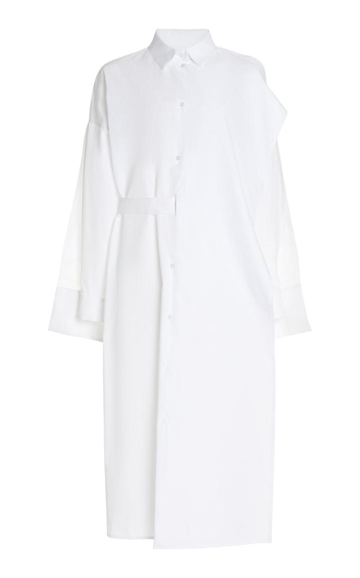 Moda Operandi Boyarovskaya Belted Cotton Shirt Dress