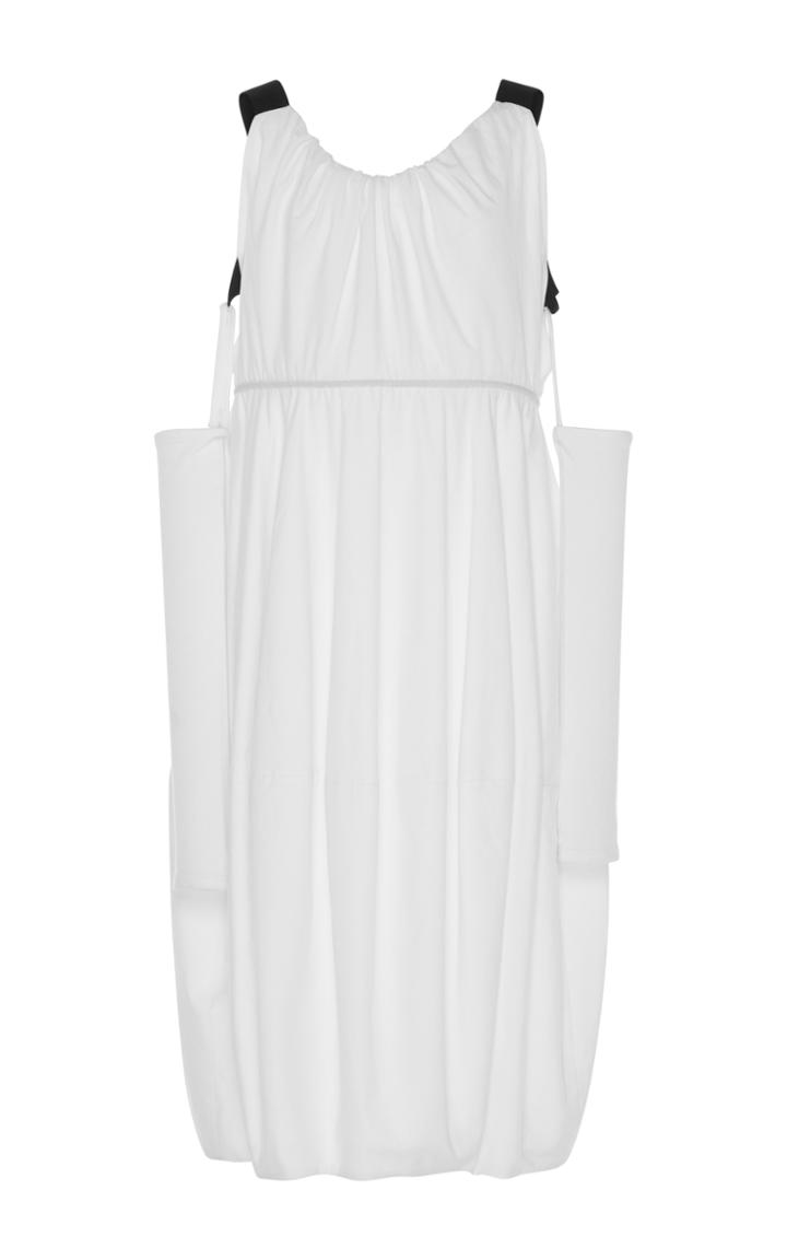 J.w.anderson Balloon Dress With Knit Sleeves