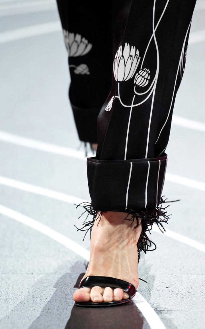 Moda Operandi Prada Fringe Embellished Sandals