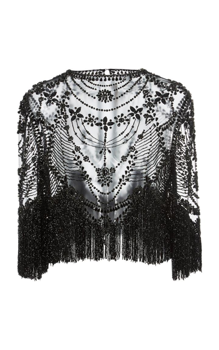 Naeem Khan Embellished Tulle Jacket