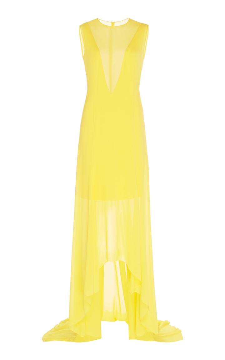 Moda Operandi Akris Sleeveless Silk Gown Size: 2