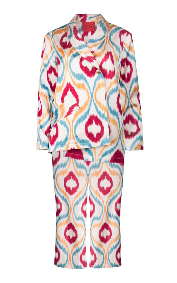 Izba Rouge Silk-blend Lounge Suit Set