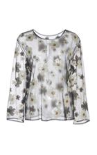 Alexachung Sequin Daisy-embellished Sheer Top