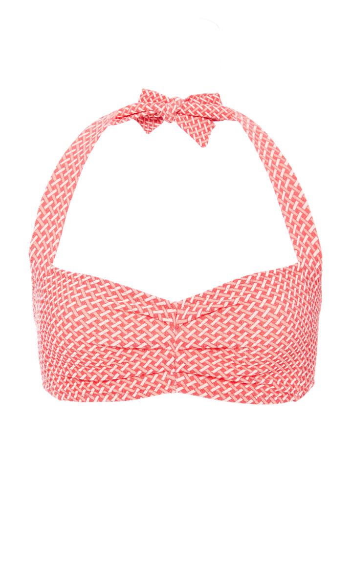 Laura Urbinati Retro Jacquard Bikini Top