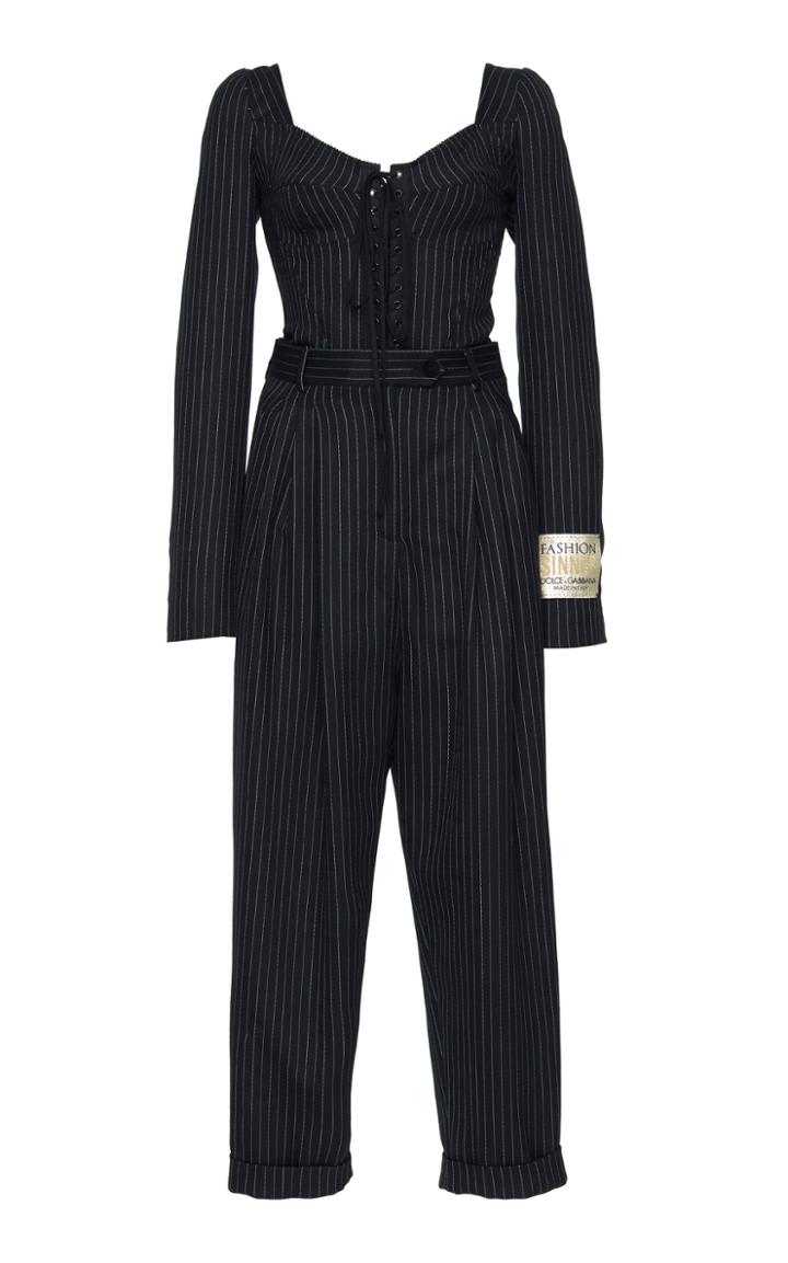 Dolce & Gabbana Pinstripe Jumpsuit