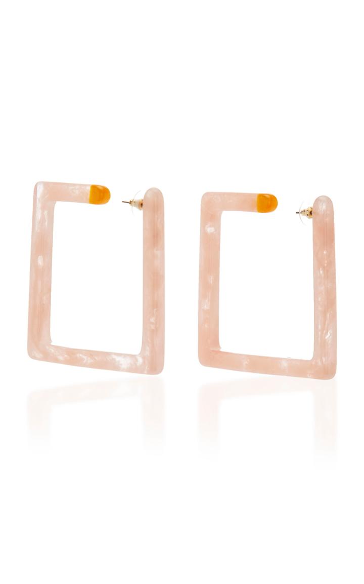 Cult Gaia Adeline Acrylic Hoop Earrings