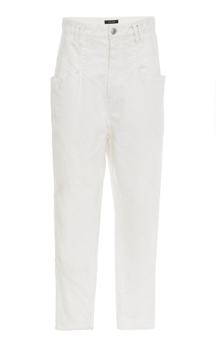 Isabel Marant Nadeloisa Rigid High-rise Straight-leg Jean