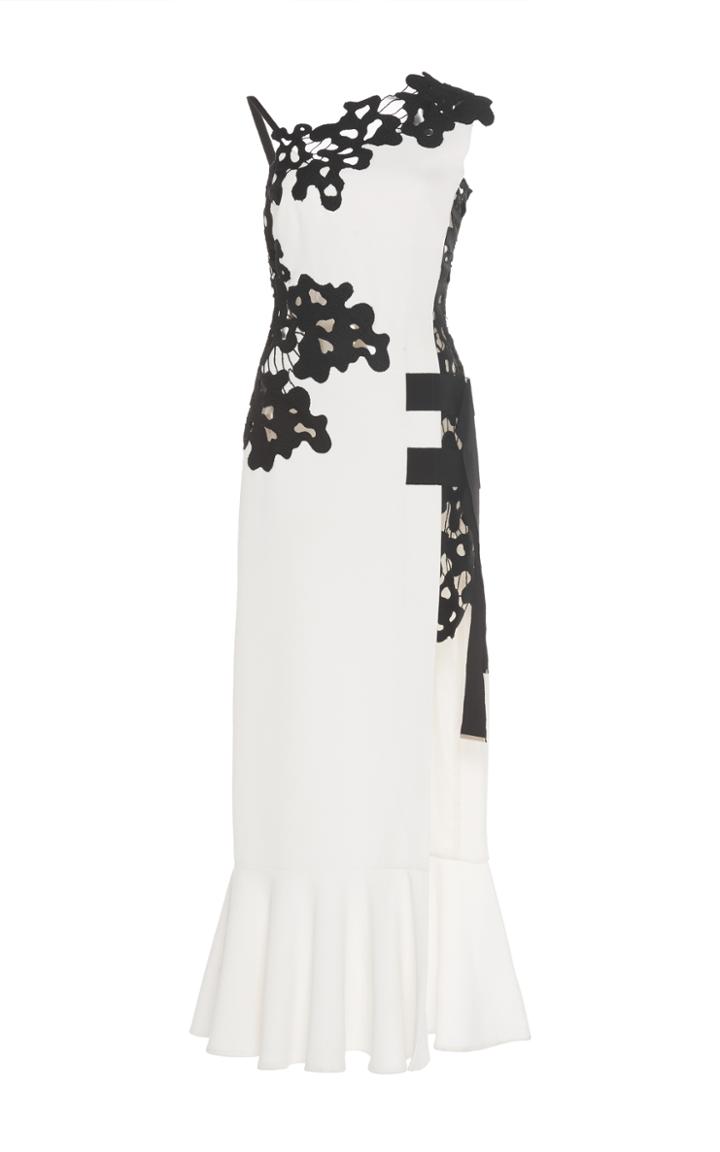 David Koma Lace Insert Dress