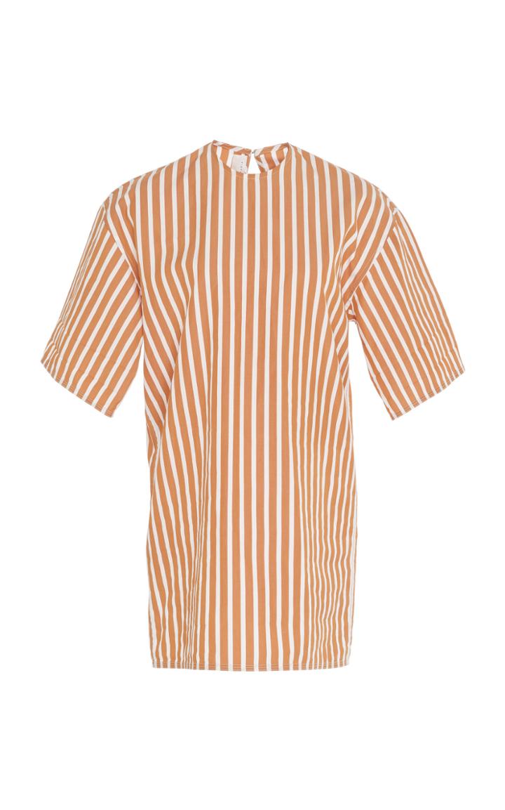 Victoria Beckham Oversized Pique Stripe Tunic Top