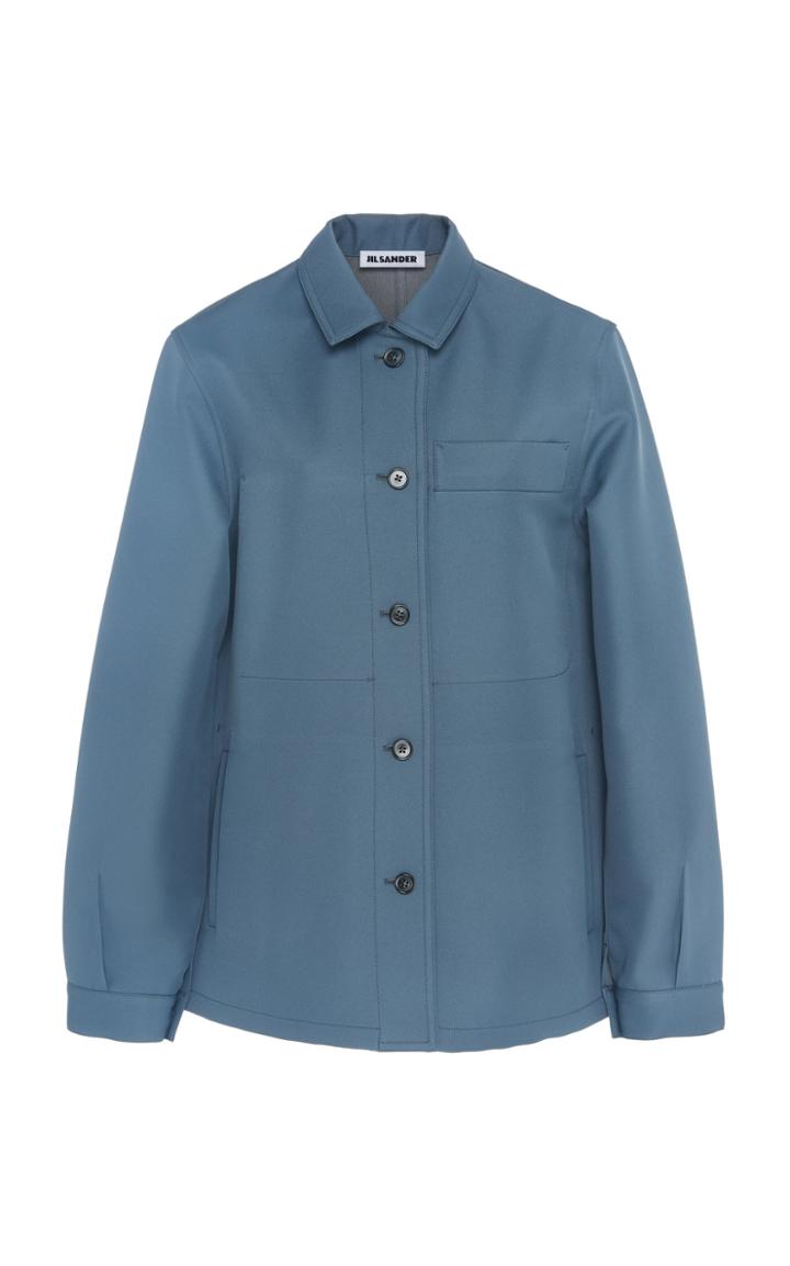 Jil Sander Gerry Collared Gabardine Jacket