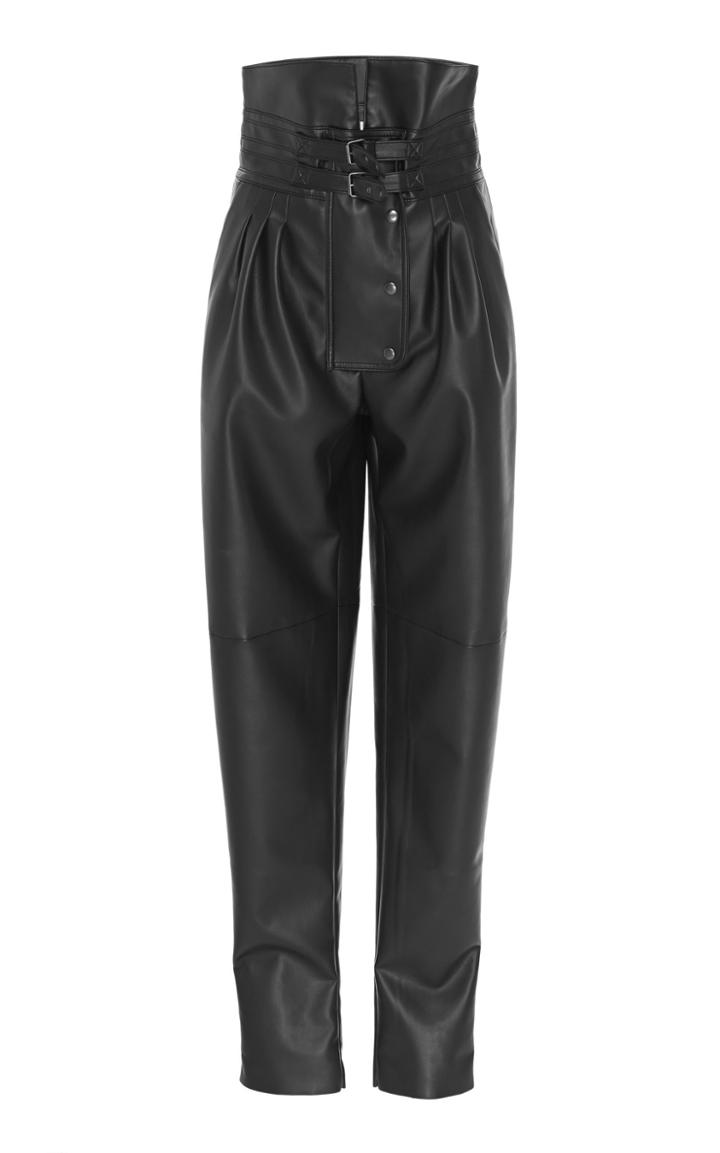 Maison Margiela Pegged High-rise Faux-leather Pants