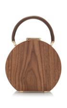 Buwood Bumi14 Chocolate Wood Top Handle Bag