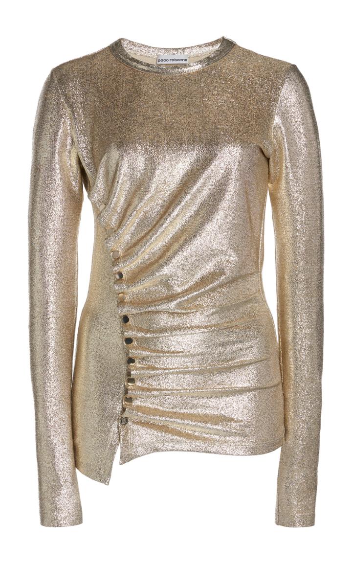 Moda Operandi Paco Rabanne Ruched Lurex Top