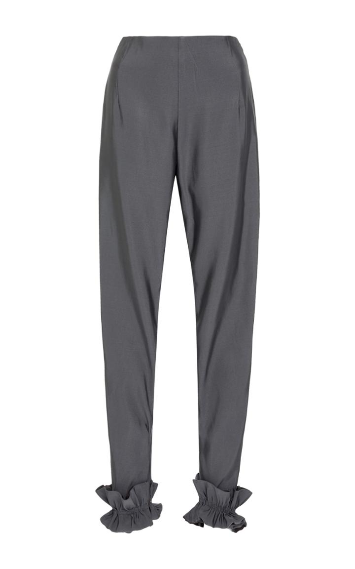 Viva Aviva Ankle Ruffle Cigarette Pant