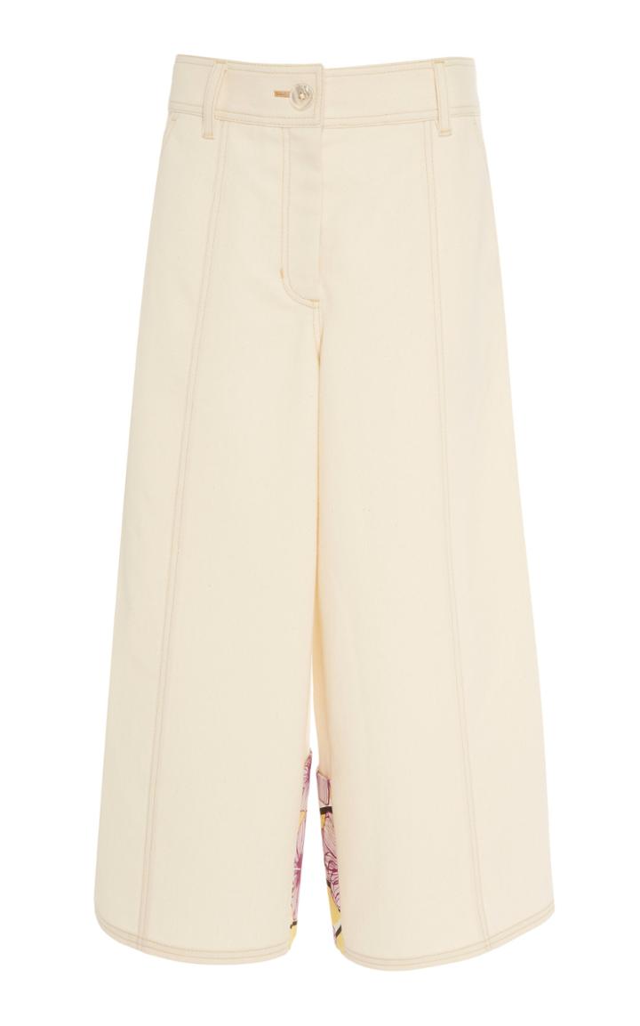 Claudia Li Floral Cuff Culotte