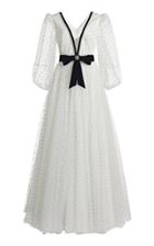 Moda Operandi Jenny Packham Bow-embellished Tulle Gown