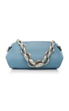 Oscar De La Renta Small Nolo Chain Leather Top Handle Bag