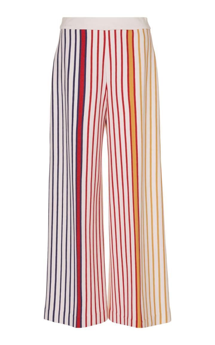 Rosetta Getty Striped Wide-leg Trousers