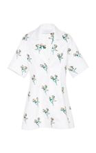 Marina Moscone Floral-print Cotton Top