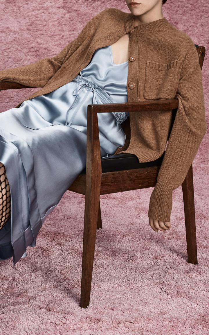 Lee Mathews Cashmere Pocket Cardigan