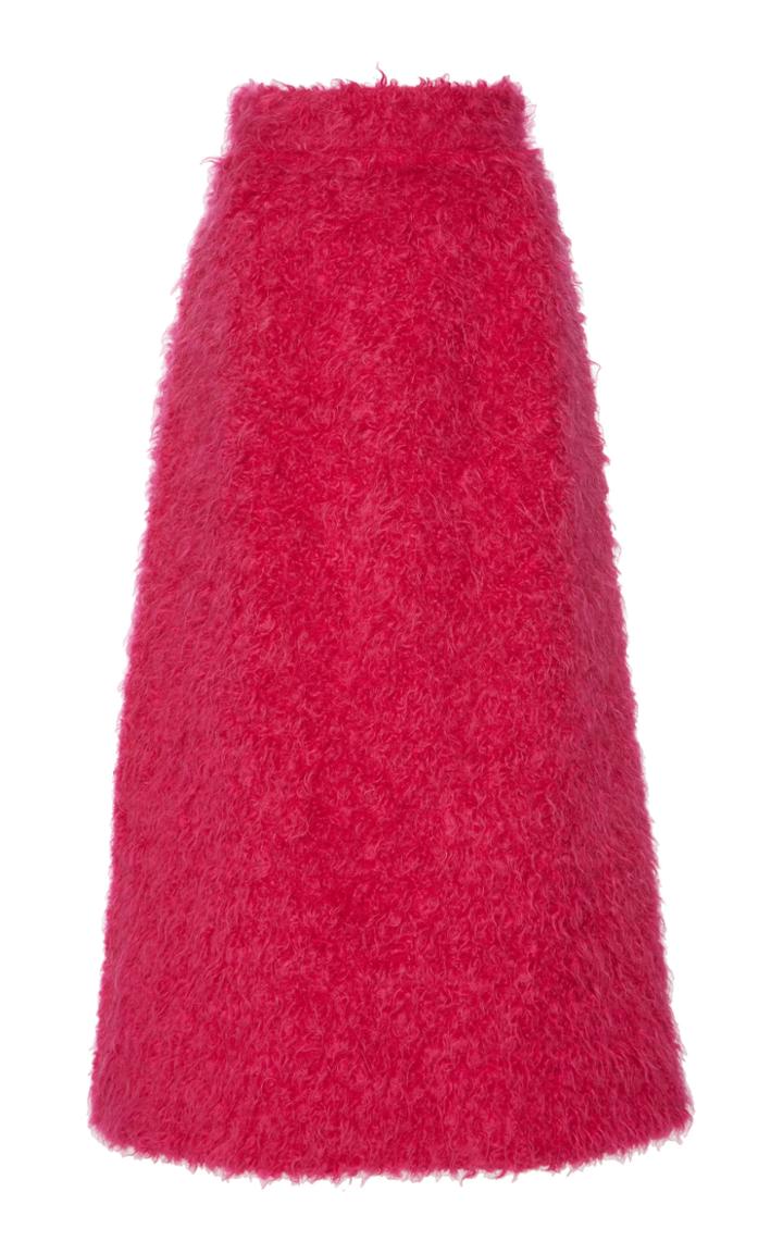 Dolce & Gabbana Feather-effect Midi Skirt