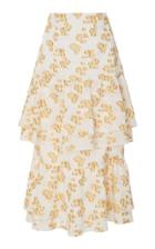 Audra Floral Tiered Ruffle Skirt