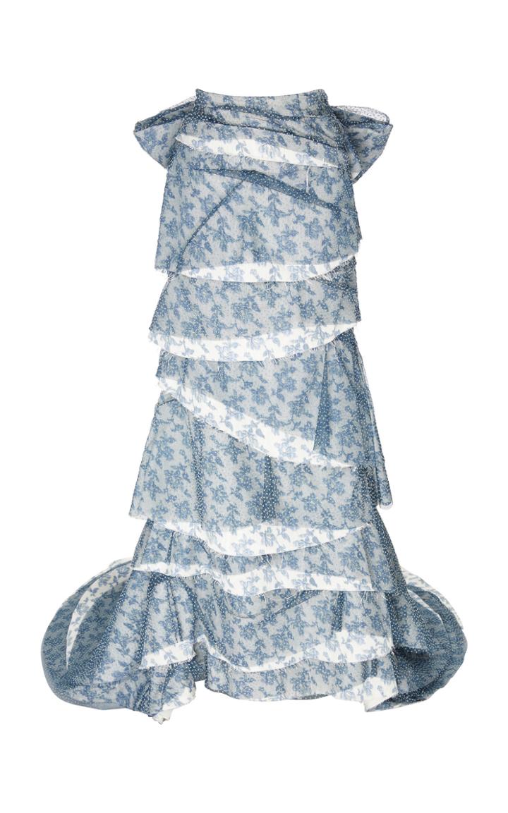 Moda Operandi Brock Collection Bow Detail Floral-printed Maxi Skirt Size: 2