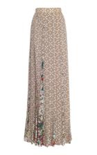 Elie Saab Crepe Georgette Maxi Skirt