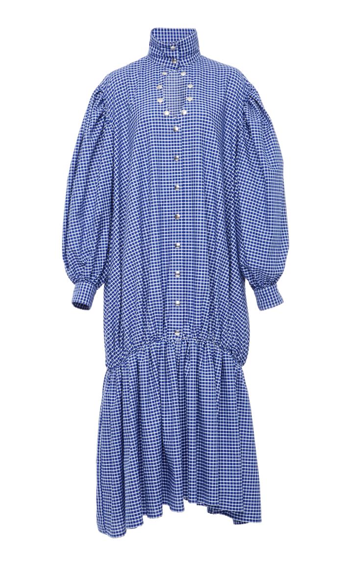 Victoria/tomas Keyhole Poplin Dress