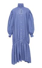 Victoria/tomas Keyhole Poplin Dress