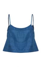 Bondi Born Flared Linen Twill Cami Top