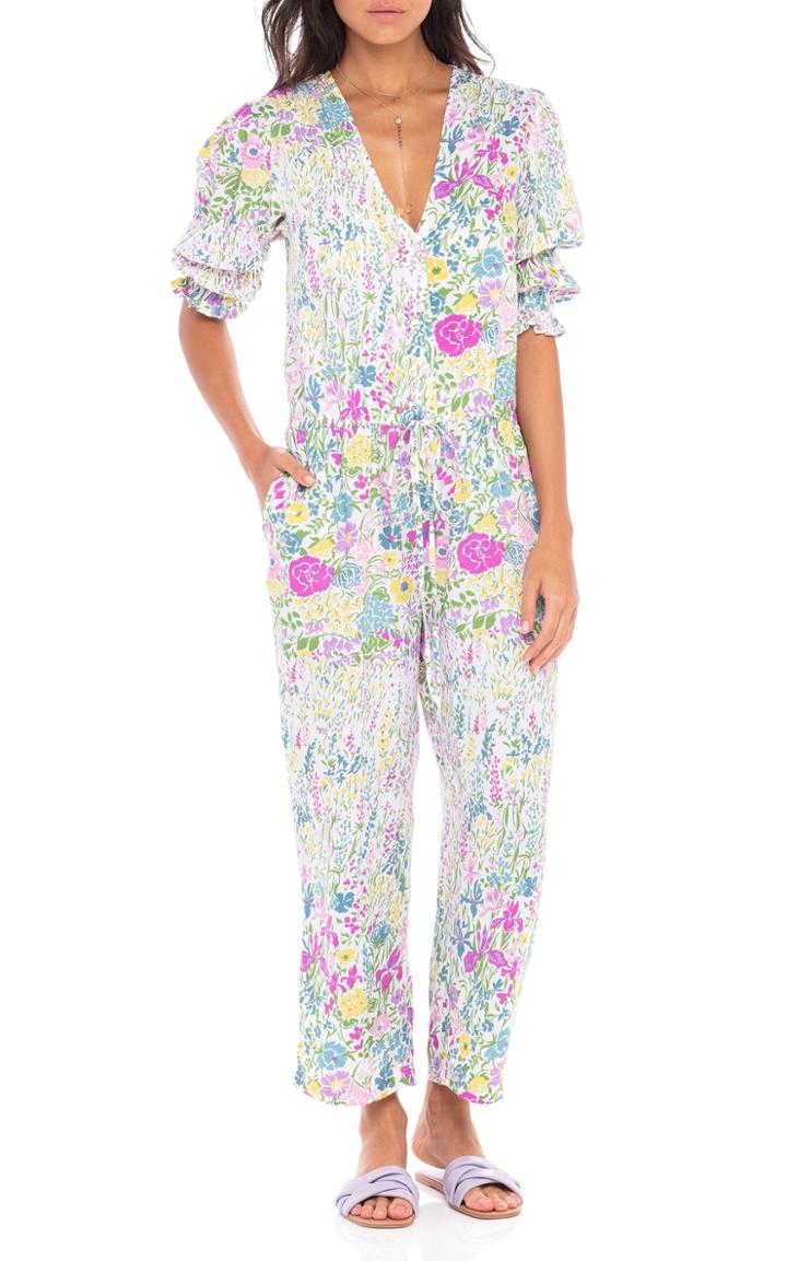 Moda Operandi Banjanan Brooklyn Floral Cotton-voile Jumpsuit
