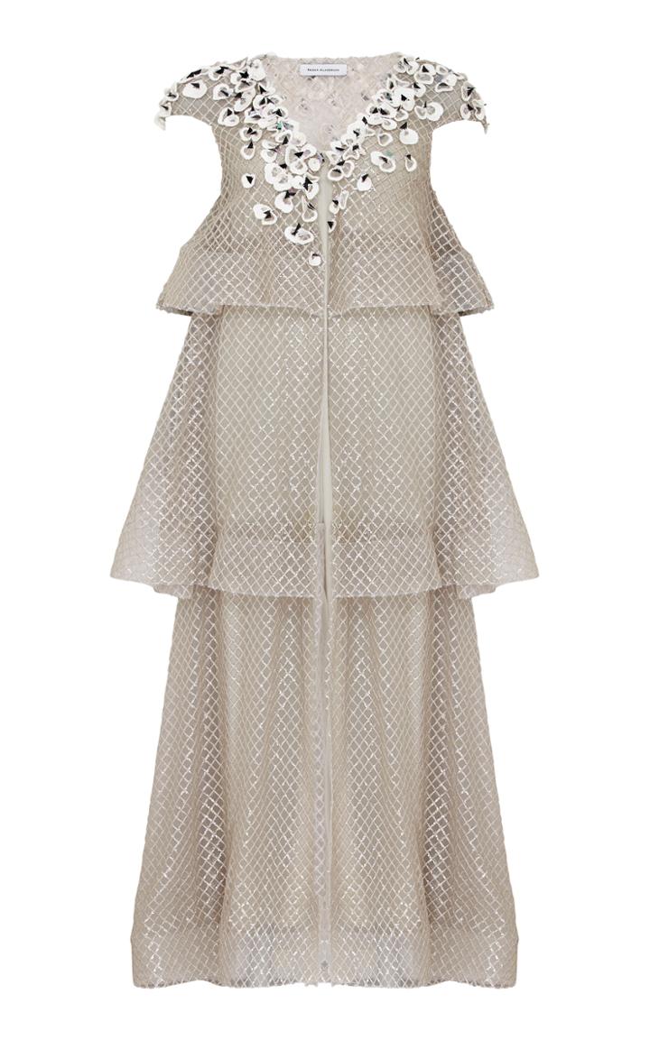 Razan Alazzouni Sequin Embellished Tulle Coat