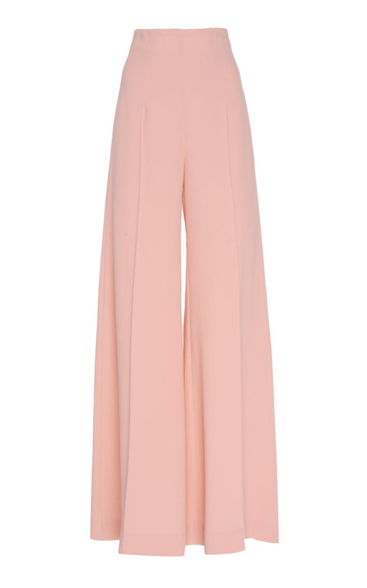 Costarellos Crepe High-waist Pants