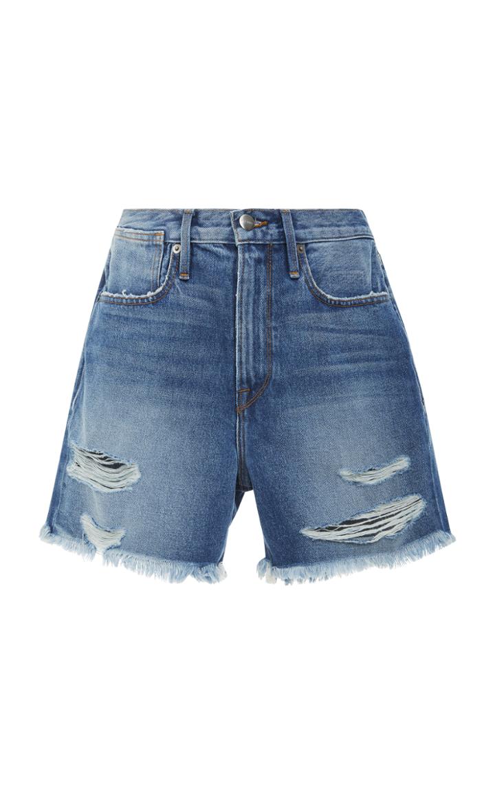 Frame Denim Le Stevie High-rise Denim Shorts