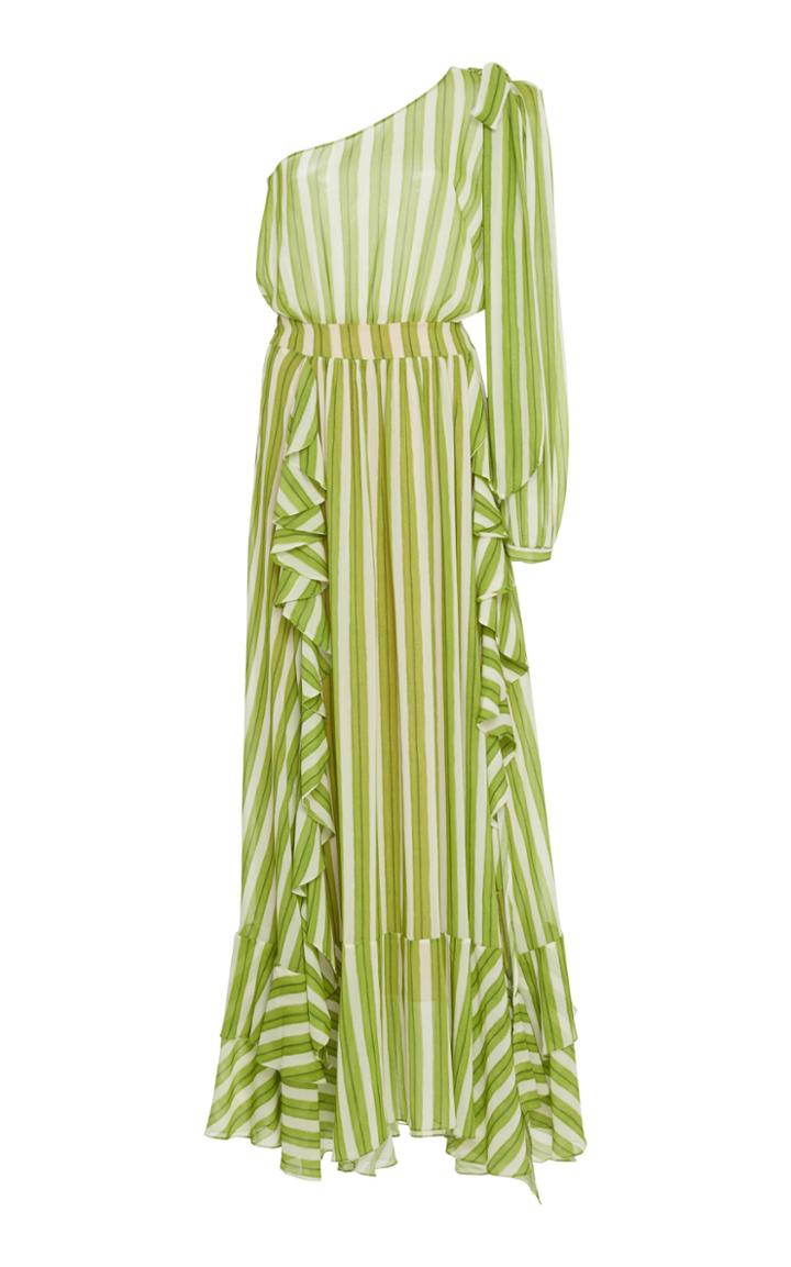 Patbo Striped One Shoulder Maxi Dress