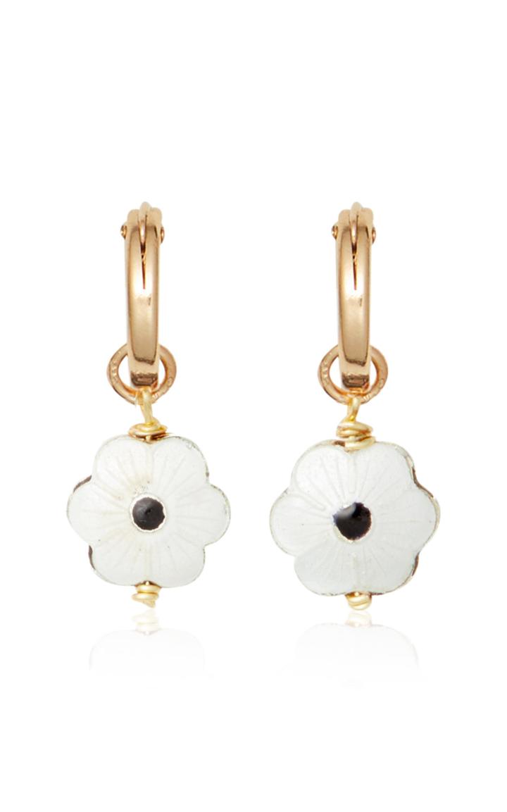 Moda Operandi Brinker & Eliza Gold-tone Forget-me-not Hoops