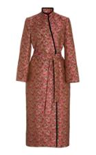 Moda Operandi Markarian Velvet-trimmed Brocade Coat