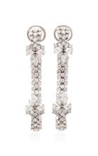 Moda Operandi Yeprem 18k White Diamond Hoop Earrings