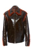 Sally Lapointe Patent Leather Short Jacket