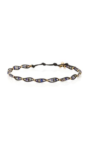 Camellia Westbury Multi-stone Leather Choker