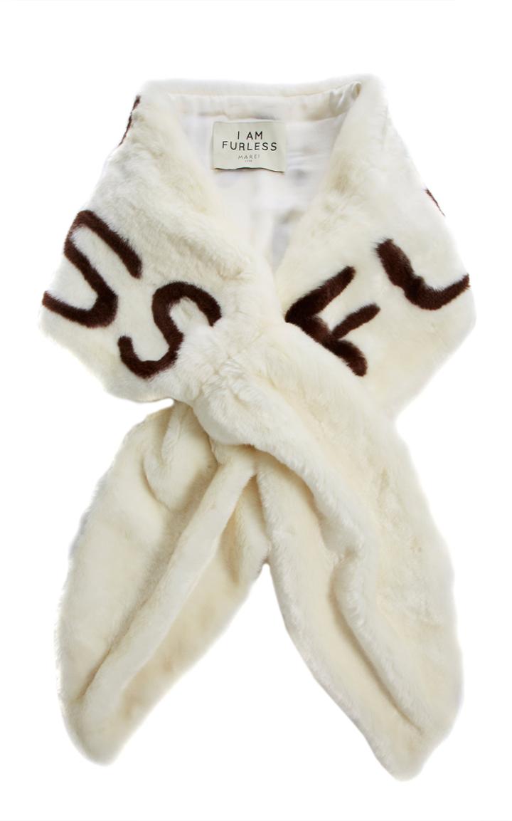 Marei 1998 I Am Furless Faux Fur Shawl