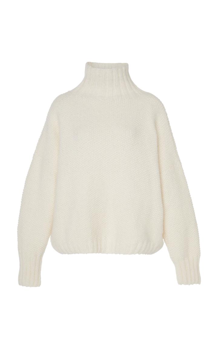 Tuinch M'o Exclusive Appliqud Cashmere Turtleneck Sweater